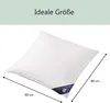 4 Stück X Dreikammerkissen  80x80 cm 1600 Gr. Daunen Produktbild-Vorschau 3