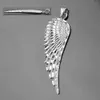 Anhänger 37x12mm Flügel diamantiert rhodiniert Silber 925 Produktbild-Vorschau 3