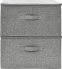 vidaXL Aufbewahrungsboxen 2 Stk. Stoff 43x34x23 cm Grau Produktbild-Vorschau 3