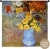 MuchoWow® Wandteppich Wandbehang Vase mit Gänseblümchen und Produktbild-Vorschau 1