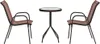 vidaXL Set bistrot da giardino 3 pezzi in acciaio marrone Anteprima dell’immagine prodotto 6