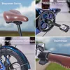 A collage of four close-up images showcasing different parts of an electric bicycle. Produktbild-Vorschau