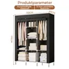 Kleiderschrank Stoff 130x170cm XL Faltschrank 8 Fächer 2 Produktbild-Vorschau 4