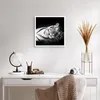 Poster - Poster ohne Rahmen - Weiß Tiger Schwarz und Weiß - Produktbild-Vorschau 5