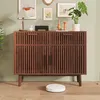 UnboxG credenza in legno massiccio 100x35x80 cm, marrone, 2 Anteprima dell’immagine prodotto 4