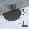 Sonnenschirmständer aus Beton Schirmständer Halbrund Produktbild-Vorschau 3