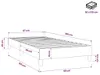 vidaXL Sommier tapissier gris clair 90x190 cm tissu Voir les images du produit 7