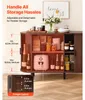 SucceBuy Sideboard Küchenschrank mit 2 Schiebetüren, Produktbild-Vorschau 4