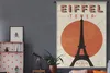 MuchoWow® Wandteppich Wandbehang Eiffelturm - Vintage - Produktbild-Vorschau 6