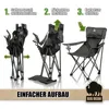 BigDean Luxe campingstoel, inklapbaar, extra groot, Productafbeelding-voorbeeld 3