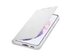 A white smartphone case is shown open, revealing the phone screen. Produktbild-Vorschau