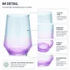 8 Trinkgläser Bunt Gläser Set Wassergläser Wasserglas Produktbild-Vorschau 6