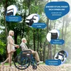 Mobiler, faltbarer und leichter Rollstuhl, Marsella, Produktbild-Vorschau 4
