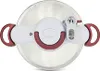 Top-down view of a pressure cooker lid. Produktbild-Vorschau