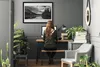 Bild 100x70 MDF-Rahmen Wandkunst Forest Lake Mountain Produktbild-Vorschau 3
