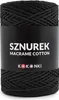 Kokonki Makramee Garn 2mm, 200m, Schwarz Baumwolle Produktbild-Vorschau 1