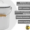 KARL KRÜGER cestino per rifiuti con coperchio 5l smaltato Anteprima dell’immagine prodotto 7