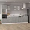 vidaXL Obal na umývačku riadu Lyon betón sivý 59,5x3x67 cm Náhľad obrázku produktu 3