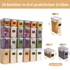 Deuline Vorratsdosen 24er Set, Luftdicht Deckel, BPA-freie, Produktbild-Vorschau 2