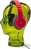 Glas KOPFHÖRERSTÄNDER transparent + satin | 29cm Glaskopf Produktbild-Vorschau 3