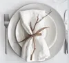 TableART 4er Set Stoff Servietten 100 % Leinen stilvolles Produktbild-Vorschau 2