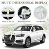 Autoschmuck Hochzeit Motorhaube Weiß 9 Rosen Saugnäpfen Produktbild-Vorschau 3
