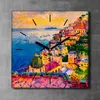 Coloray Uhr auf Leinwand 30x30 cm Wand Uhr Dekoration Produktbild-Vorschau 2