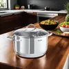 tectake® Kochtopfset Bologna 7-teilig, aus Edelstahl, für Produktbild-Vorschau 8