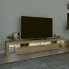 vidaXL TV skříňka s LED osvětlením Dub Sonoma 230x36,5x40 Náhled obrázku produktu 3