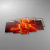 Bild auf Leinwand - Leinwandbild - Frau Flammen Produktbild-Vorschau 2