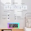 LED digitálne hodiny, svietiaci elektronický budík, Náhľad obrázku produktu 3