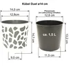 Übertopf Duet ø14 cm anthrazit/creme Produktbild-Vorschau 2