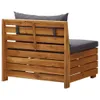 2-Sitzer-Gartensofa mit Kissen Massivholz Akazie Produktbild-Vorschau 5
