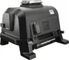 A black electric grill with a metallic top accent, shown from a three-quarter angle on a white background. Voir les images du produit