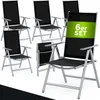 CASARIA® Gartenstühle 6er Set Hochlehner Klappbar 8-Fach Produktbild-Vorschau 1