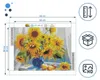ARTULIO Diamond Painting Set - Gelbe Sonnenblumen im blauen Produktbild-Vorschau 4