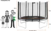 KANGUI Trampoline rond Ø360cm avec filet, échelle, bâche et Voir les images du produit 4