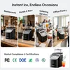 EUHOMY Eiswürfelmaschine IM005-CBL, schwarz 16 Eiswürfel in Produktbild-Vorschau 4