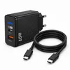 65W USB-C GaN Ladegerät mit 2m USB-C Ladekabel (20W) – Produktbild-Vorschau 1