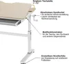 HOKO Kinderschreibtisch-Set 120x60 cm höhenverstellbar, mit Produktbild-Vorschau 5