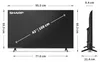 Sharp 43HL4265E, 109,2 cm (43"), 3840 x 2160 px, LED, Smart Náhľad obrázku produktu 9