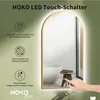 HOKO specchio da bagno ad arco LED 60x100 cm con cornice in Anteprima dell’immagine prodotto 2