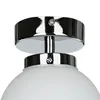 Deckenlampe Kugel Schirm E14 Ø 15 cm Chrom Glas Metall Produktbild-Vorschau 4