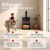 Cheminée électrique KAMINIO Henri 48x117,2 cm 2000 Watt Voir les images du produit 2