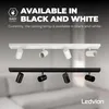 Ledvion Spot LED Plafond Noir 4 spot Rectangulaire GU10 3W Voir les images du produit 4