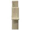 A side view of a wooden shelf unit against a white background. Podgląd zdjęcia produktu