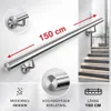 Treppengeländer Handlauf Edelstahl 150cm Griff Wandhandlauf Produktbild-Vorschau 5