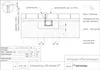 A technical drawing showing the installation of a drainage channel. Produktbild-Vorschau