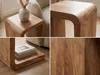 Table d'appoint WOHNLING, forme en C, en bois d'acacia Voir les images du produit 4