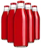 KADAX sapflessen, 1 liter, 20 stuks, rood, glazen flessen Productafbeelding-voorbeeld 1